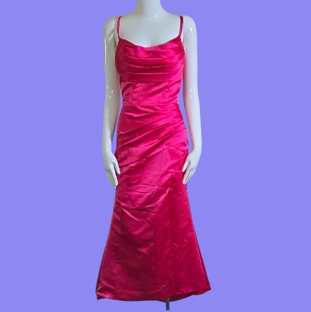 Chic Strapless Pink Dress